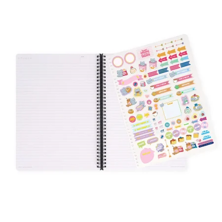 Caderno A4 pautado Legami - Kitty Breakfast