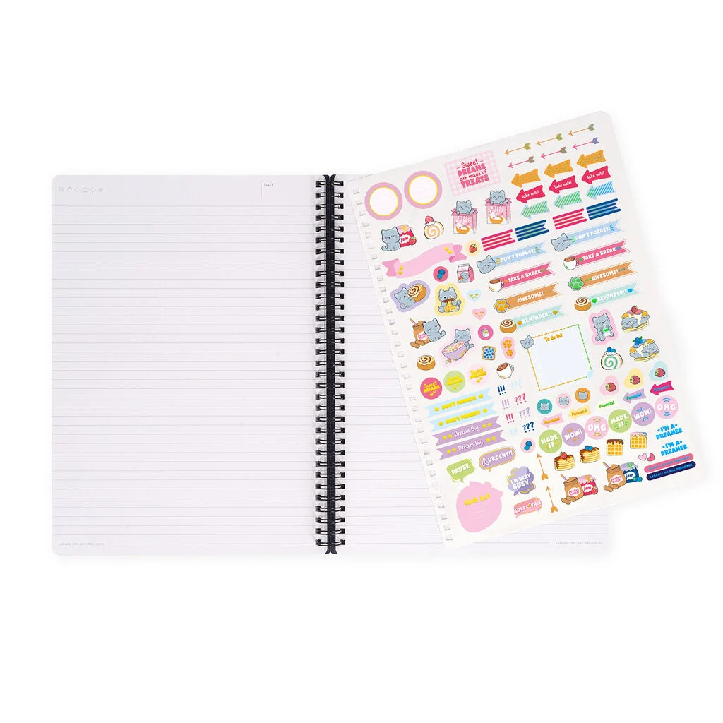 Caderno A4 pautado Legami - Kitty Breakfast