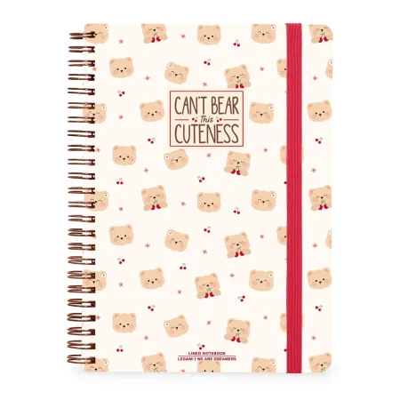 Caderno A4 pautado Legami - Teddy Bear