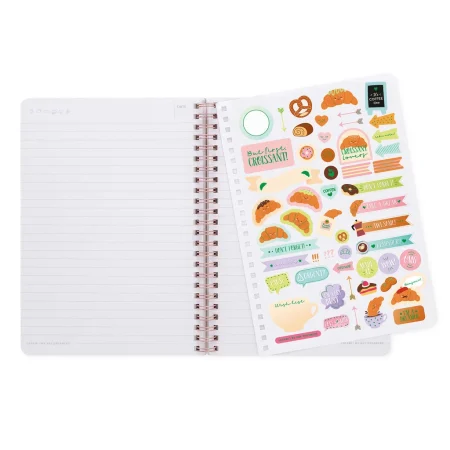 Caderno A5 pautado Legami - Croissant