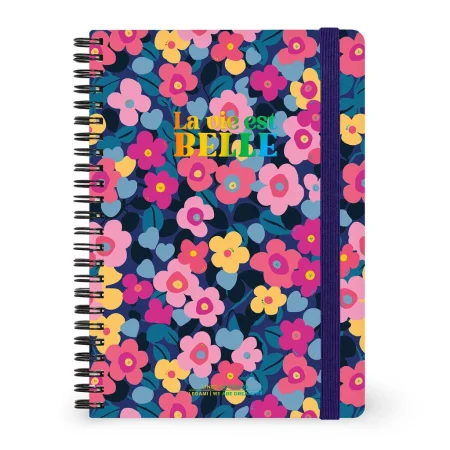 Caderno A5 pautado Legami - Flowers