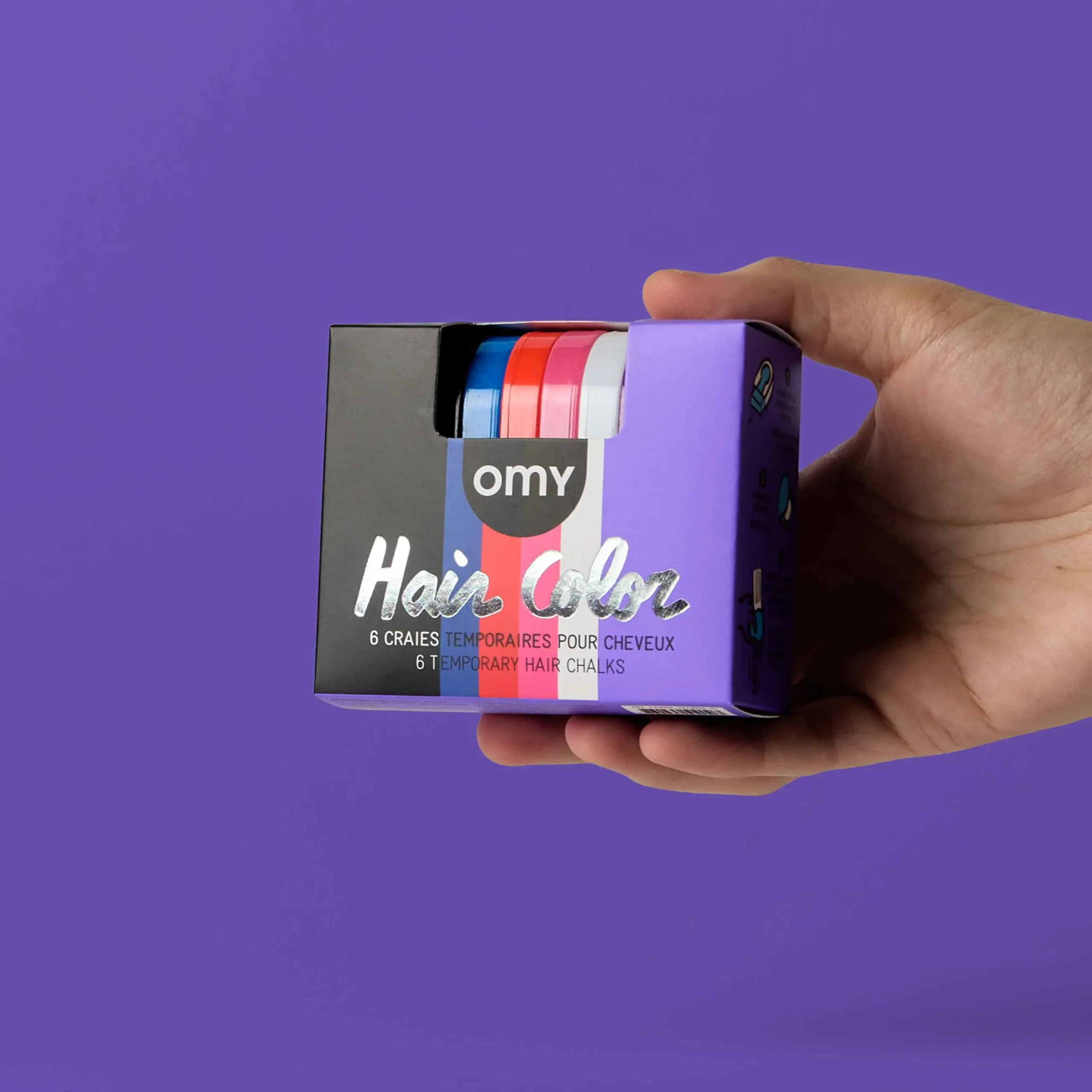 OMY Hair Chalk: Wicked – Giz de Cabelo Temporário