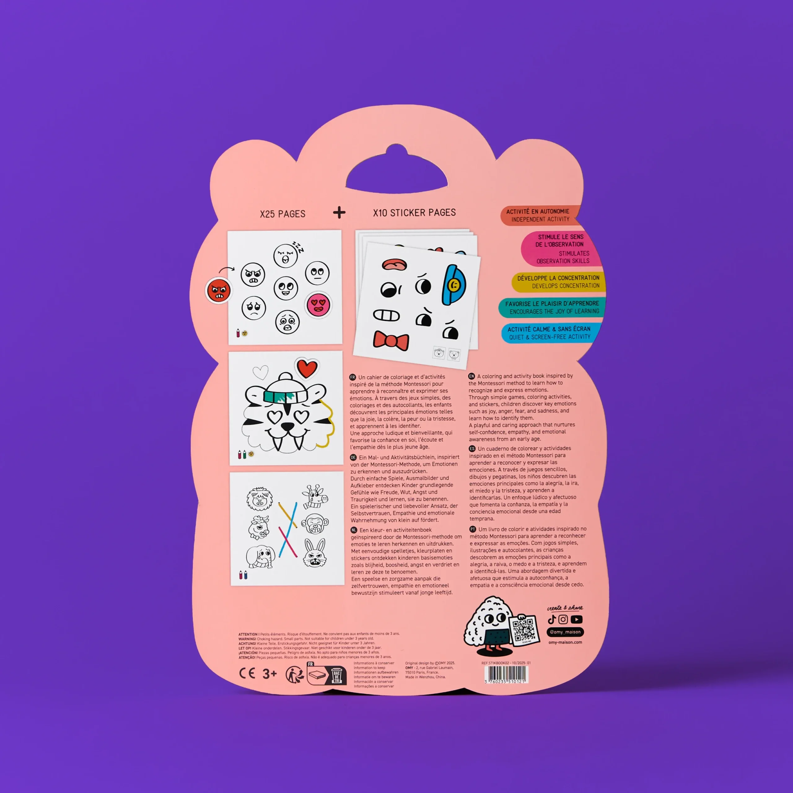 OMY Montessori Stickers Book – Formas Geométricas