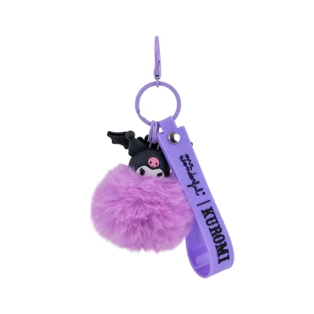 Porta-chaves com pompom Kuromi Mr. Wonderful