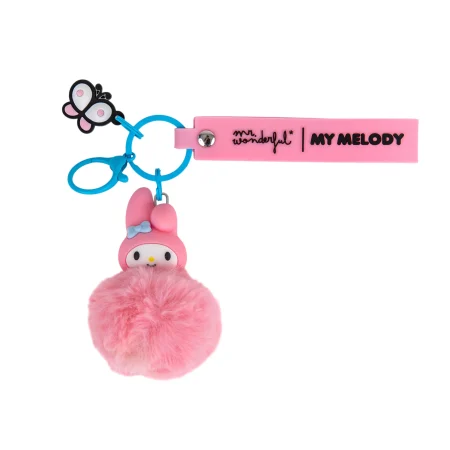 Porta-chaves com pompom My Melody Mr. Wonderful