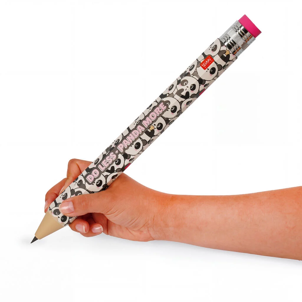 Lápis Gigante Legami Panda com Borracha – Magic Pencil Jumbo