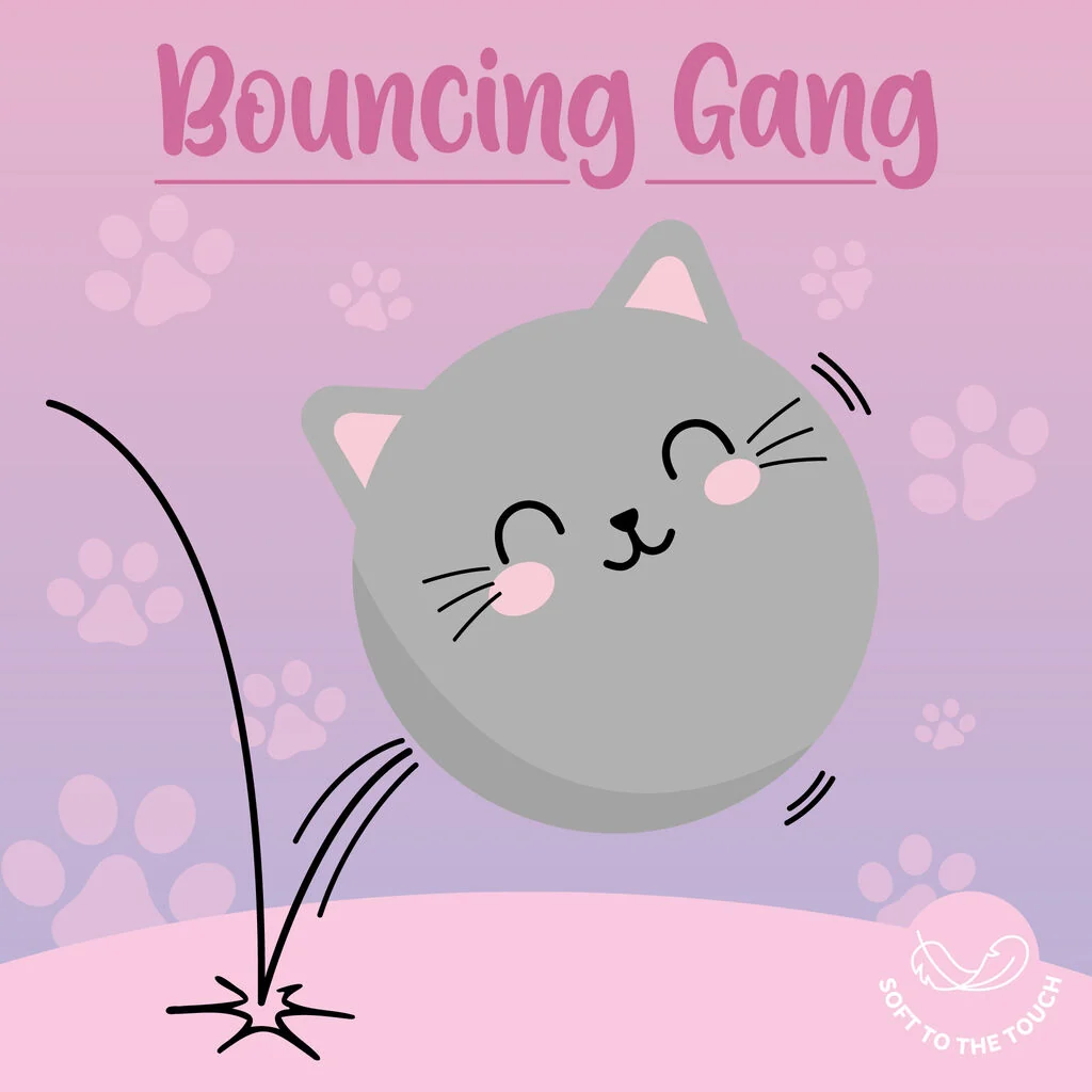 Bola Saltitona Legami - Bouncing Gang Gato