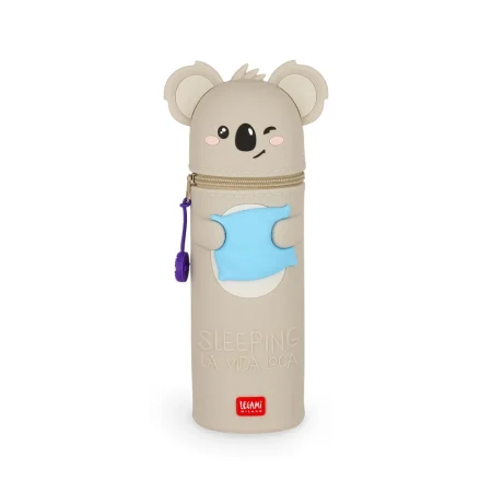 Estojo Kawaii em silicone 2 em 1 - Koala