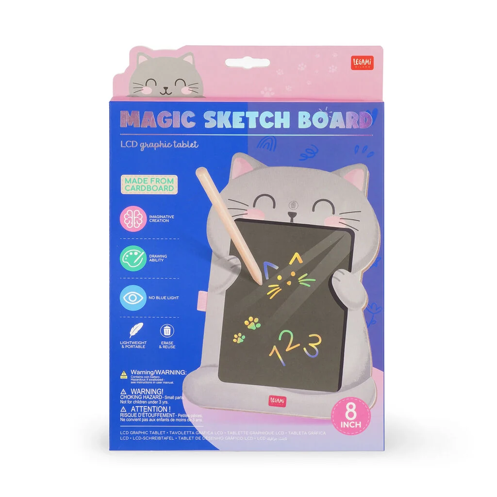 Quadro de Desenho Portátil Legami - Magic Sketch Gato