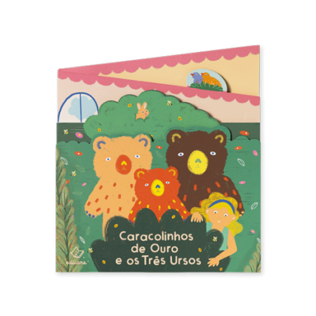 Livro Acordeão - Caracolinhos de Ouro e os Três Ursos