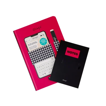 Agenda Mr. Wonderful 2027 Semanal com suporte para telemóvel - Rosa